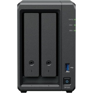 NAS Synology ActiveProtect DP320/ 2 Bahías 3.5'- 2.5'/ 8GB DDR4/ 16TB/ Formato Torre