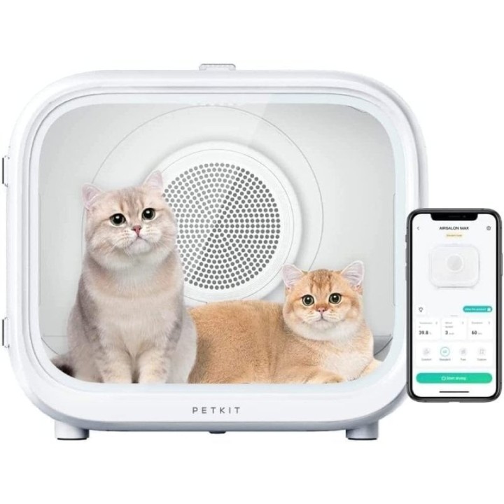 Cabina de Aseo para Mascotas PetKit Airsalon Max Pro/ 60L/ Control desde APP