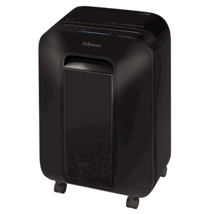 Destructora Fellowes LX200/ Minicorte de 4 x 12mm/ Negra