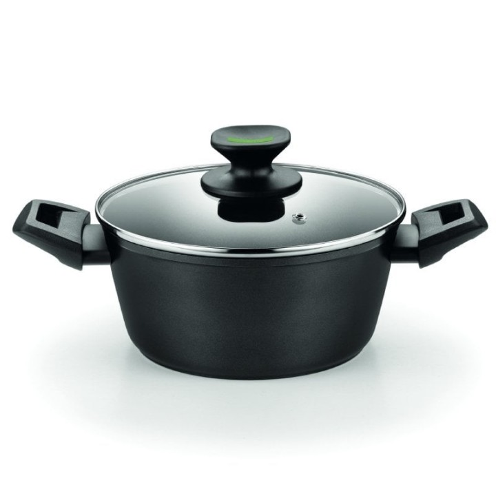 Cacerola Alta Monix Green M480320/ Ø20cm/ Aluminio forjado/ Apta para Inducción