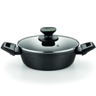 Cacerola Baja Monix Green M480528/ Ø28cm/ Aluminio forjado/ Apta para Inducción