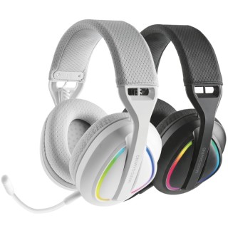 Auriculares Gaming Inalámbricos con Micrófono Mars Gaming MHW-QUASAR/ Jack 3.5/ Bluetooth/ Blancos