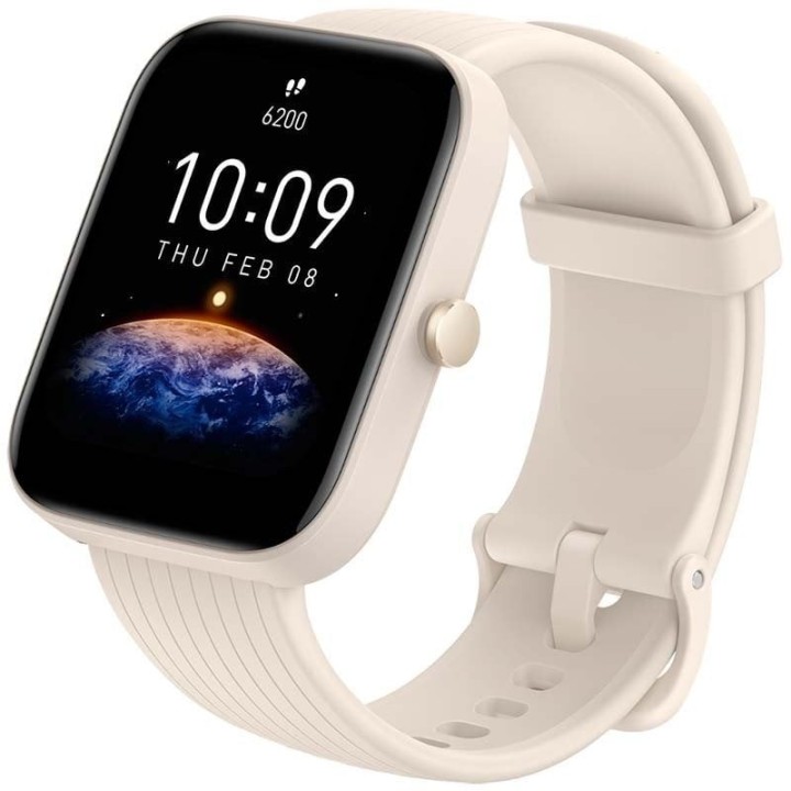 Smartwatch Huami Amazfit Bip 3 Pro/ Notificaciones/ Frecuencia Cardiaca/ GPS/ Crema