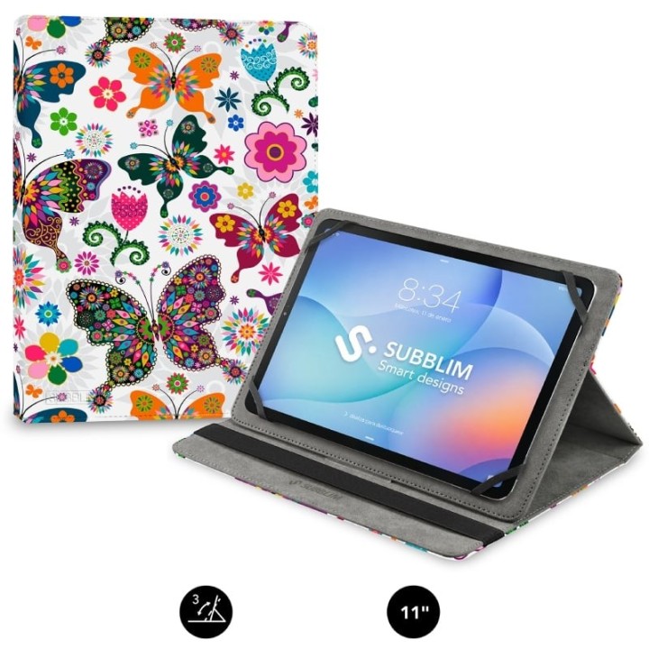 Funda Subblim Trendy Case Mariposas para Tablet de 9.6'-11'