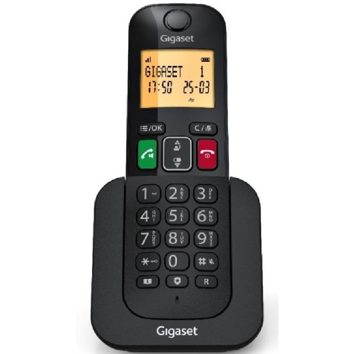 Teléfono Inalámbrico Gigaset Elemental 400/ Negro
