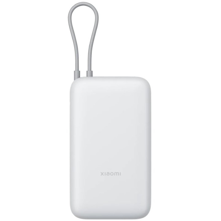 Powerbank 20000mAh Xiaomi Power Bank Integrated Cable/ 22.5W/ Blanco/ Incluye Cable USB Tipo-C