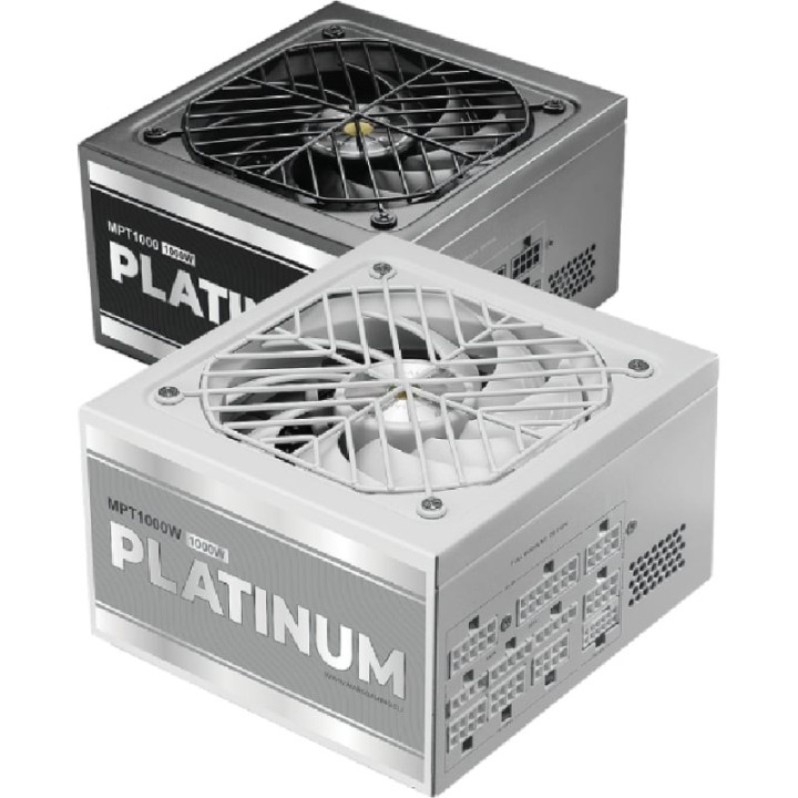 Fuente de Alimentación Mars Gaming MPT1000/ 1000W/ Ventilador 14cm/ ATX 3.1/ PCIe 5.1/ 80 Plus Platinum/ Blanca