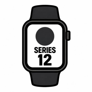 Apple Watch Series 12/ GPS/ 42mm/ Negro/ Correa Deportiva Negro (S/M)