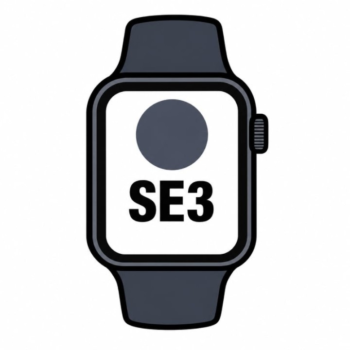 Apple Watch SE3/ GPS/ 40mm/ Caja de Aluminio Medianoche/ Correa Deportiva Azul Marino S/M