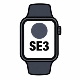 Apple Watch SE3/ GPS/ 40mm/ Caja de Aluminio Medianoche/ Correa Deportiva Azul Marino M/L