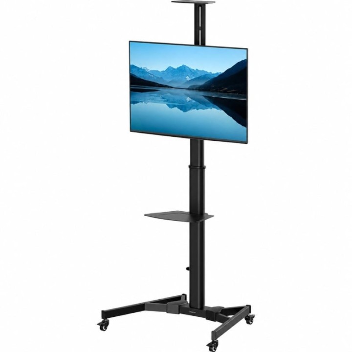 Soporte de Suelo Inclinable con Ruedas y Manivela Fellowes 100136877 para TV 70'/ hasta 50kg