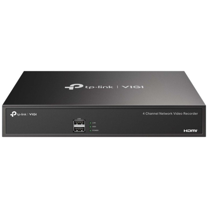 Videograbador TP-Link VIGI NVR1004H/ 4 canales/ admite hasta 10TB