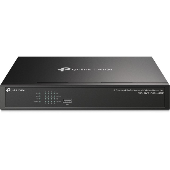 Videograbador TP-Link VIGI NVR1008H-8MP/ 8 canales/ admite hasta 10TB